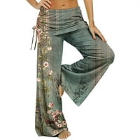 INLEIFE joga hlače za žene čišćenje ženskih štamparija elastične strugove casual pantalone nacrtavaju