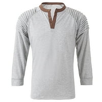 Košulje s dugim rukavima za muškarce mišićne vrhove čvrste boje Basic bluza Muške polo majice Topli