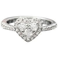 Lroplie prstenovi za žene djevojke kreativno srce cirkon par suvenir srca luksuznih prstenaste poklone visokog kvaliteta