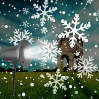 Walbest IP vodootporan 5W Božićne projekcijske lampe za snježne padavine, rotirajući unutarnji vanjski