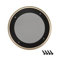 5 Zvučnik grill mrežica ukrasni krug Woofer Straža zaštitni poklopac Audio dijelovi Zlatni