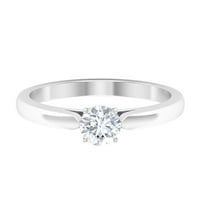Ovlašteni Moissinite Solitaire Remise Prsten za žene, Sterling Silver, SAD 5,00