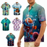 Toddler Boys Sea Casual Button Down Majice Redovne košulje za kuglanje Redovne i velike veličine