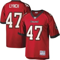 Mitchell & Ness Muški John Lynch Red Tampa Bay Buccaneers_ Legacy replica dres