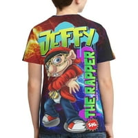 SML Jeffy Youth Unise Crewneck Majica kratkih rukava za majice za dječake Djevojke Teen Kid's Medium