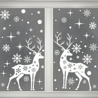 Cherryhome Božićni prozorski ukrasi Božićne snježne pahulje naljepnice za snježne pahulje Postavite
