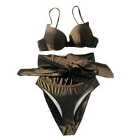 Plus size za kupanje za žene Bikini Povijest suknje Strirt zavoj Havajska čvrsta plaža uz plažu modni