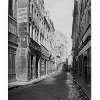 Marville, Charles Black Modern Framed Museum Art Print Naslijed - Pariz, - Rue des Bourdonnais de la
