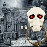 OAVQHLG3B Horror Skeleton Ghost's Dnevna skulptura lobanje - Party pribor Svjetlosne zvone, u, triku