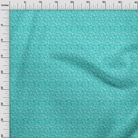 OnomOone organski pamuk poplin Twill tkanina cvjetni blok otisak šivanja tkanine BTY wide