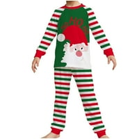 Gotyou Family Božić Pidžama, Božino pismo Top + rešetke hlače Xmas Porodična odjeća Pajamas Multi-Color
