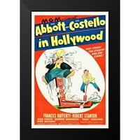 Hollywood Photo Archive Crni moderni uokvireni muzej umjetnički print pod nazivom - Abbott i Costello