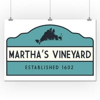 Martha vinograd, masačusetts, uspostavljeni znak