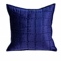 Homeroots 20 7 20 tranzicijski kraljevski plavi prekrivač sa jastukom s Poly umetnikom