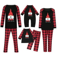 Dezsed Božićne pidžame za porodičnu božićnu bebu djeca djeteta tiskane top + hlače Porodica podudaranja
