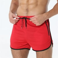 Muške hlače Čvrste boje ravno noge Sredini visokog struka Ležerne prilike za mlade Ljetni znojni fitnes