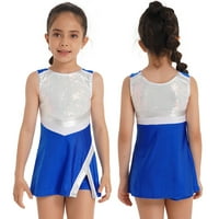 Alvivi Kids Girls Dance Outfit Tenis Sport Uniform Sequins Haljine Shars 4-14