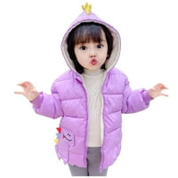 CLLIOS zimski kaputi za djecu djece dječje dječake djevojke slatka dinosaur podstavljena lagana jakna