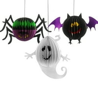 Smiješni viseći ukrasi viseći ukrase zastrašujuće papirne rekvizite za krastavca za Halloween bar rekviziti