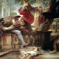 Susanna i dva starješina Poster Print Peter Paul Rubens