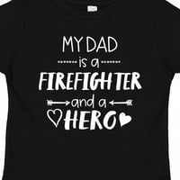 Inktastic Moj otac je vatrogasac i heroj poklon mališani majica ili majica mališana