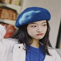 Ženska vuna beretka hat francuski stil zimske casual tople kape Girls Dame Artest Painter Hat