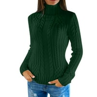 Riforla turtleneck džemper žene zimske pletene vunene pletene dno ženke dugih rukava debela labava pulover