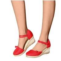 Giligiliso Sandale za čišćenje za žene Ljetne dame cipele platforme klina na petu zatvorene sanduke