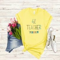 4K nastavnička majica, 4K olovni učitelj, četverogodišnja majica vrtića