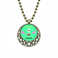 Zeleno stvorenje Angel Emotion Sretan privjesak Star ogrlica Moon lance nakit
