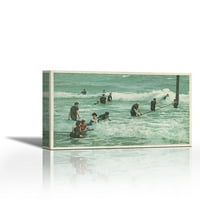 Surf Bath, Palm Beach, Fla., - Savremena likovna umjetnost Giclee na platnu Galerija WAPHR - Zidni dekor