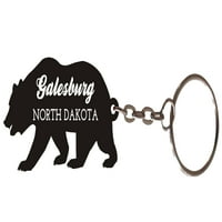 Galesburg Sjeverni Dakota suvenir Metl Mear Privjesak
