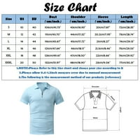 Outfmvch Polo majice za muškarce mužjak ljetni ispis majica Elastic SOLD down ovratnik kratki rukav