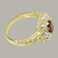 Britanci napravio je 10k žuto zlatni realni prirodni prsten za angažman za angažman za žene i kultivirani
