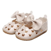 Dyfzdhu Baby sandale Djevojke Jedne cipele Bowknot Princess Prvi šetači Cipele Summer Toddler izdubite