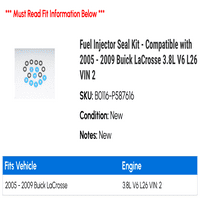 Komplet za brtvljenje za ubrizgavanje goriva - kompatibilan sa - Buick Lacrosse 3.8L V L VIN 2008