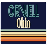 Orwell Ohio frižider magnet retro dizajn