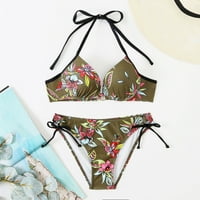 Ženski kupaći kostim bandeau zavoj bikini set push up brazilski kupaći kostim kupaći kostim