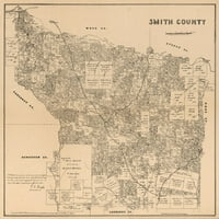 Smith County Texas - Wildort - 23. 23. - Matte platno