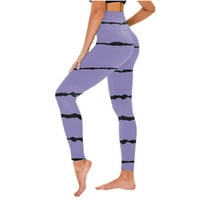 Žene visoko struk joga hlače sportske pantalone Ženske ležerne tiskane joge Hlače visoke struk labave