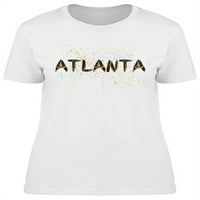 Atlanta City tipografija majica žene -Image by shutterstock, ženska 3x-velika