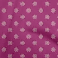 Onuone pamuk poplin ružičasta tkanina azijski krug blok šivaći tkaninu u dvorištu tiskanim diy odjećom