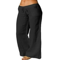 Ženske sportske hlače džepovi pantne pantalone na pantnu hlače Casual Lounge Blue 3xl