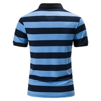 B91XZ majice za muškarce Muške proljeće Ljeto Loose Plus size Dugme Košulja košulje Striped Print Top