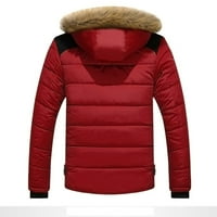 Kaput sa jaknom sa patentnim zatvaračem za toplu kapuljače Zimske vanjske guste džep Muški kaputi i
