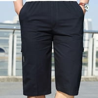 Guvpev Muška modna patent zatvarača na otvorenom Pocket kratke hlače Sportske kombinezone casual pantalone