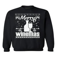 Newkward Styles veseli vinarski džemper božićni duks vinski božićni džemper sretan božićni duks za muškarce