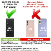 Vibecover tanak futrola kompatibilna za Samsung Galaxy S Ultra 5g, ukupna stražara Fle TPU, pomfrit