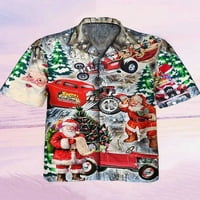 Toddler Boys Božićni kratki rukav do majica dolje spušta se print plus veličina Top ljetni bluze, do