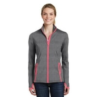Sport-Tek Ladies Sport-Wick Stretch Contrast sa punim zip jaknom. Lst853